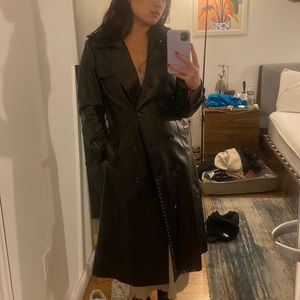 Leather trench
